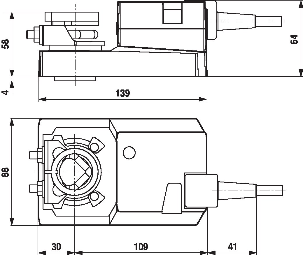 Электропривод Belimo SM24A-MF-TP (20 Н·м)