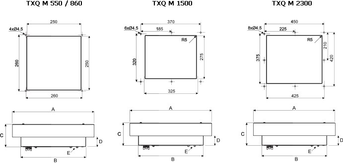 Крышный вытяжной вентилятор O.ERRE TXQ