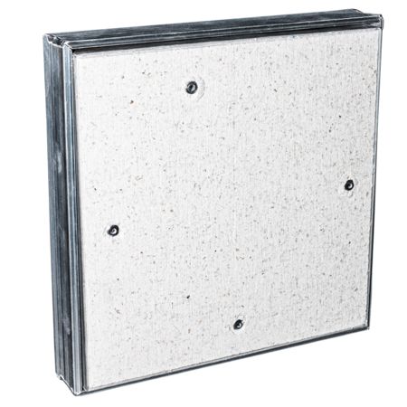 Люк ревизионный D Ceramo 300х400 скрытый монтаж съемный алюминий EVECS