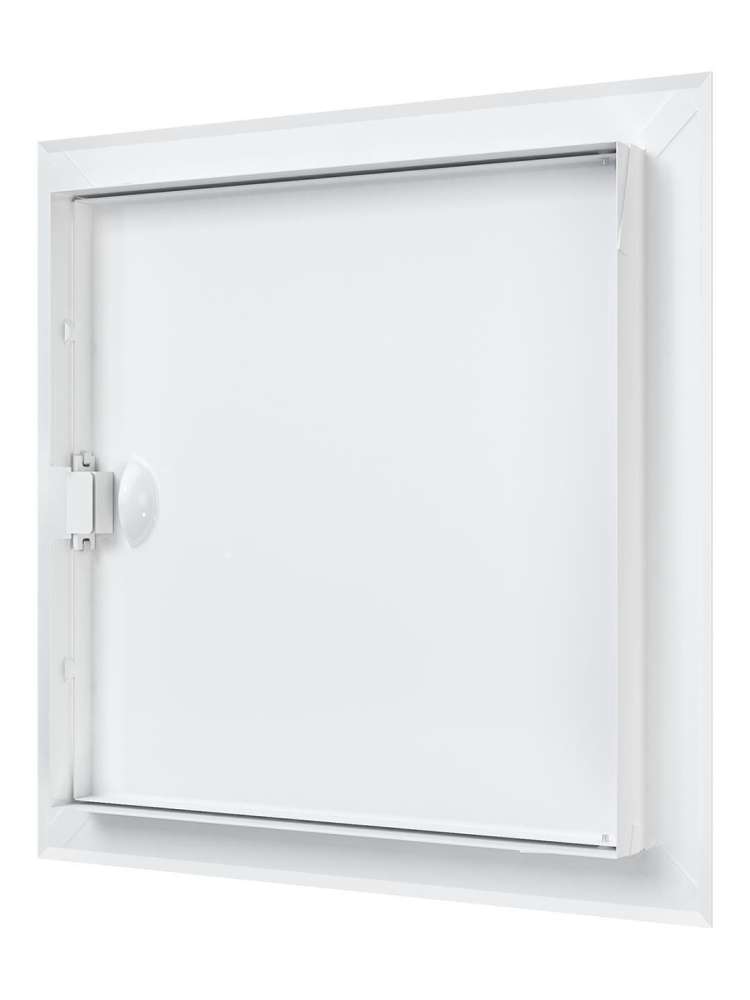Люк ревизионный ЛТМ фланец 300х300 ручка магнит 360х360 окрашенная сталь EVECS