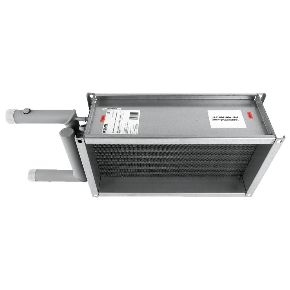 Водяной нагреватель для прямоугольных каналов ZILON ZWS 700x400-3